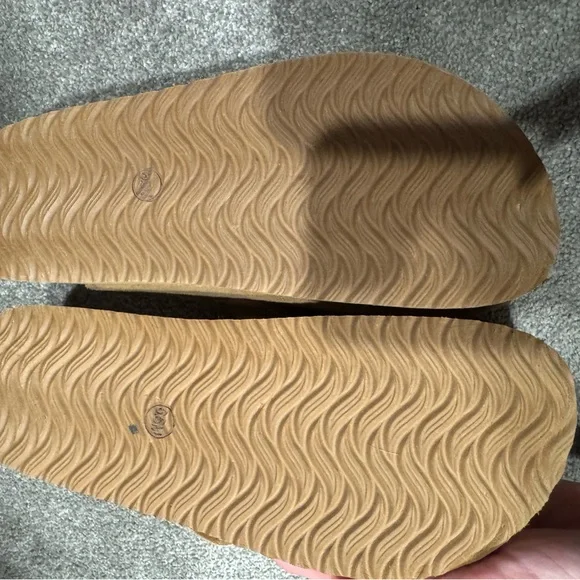 Chestnut Suede Platform Clogs size 6.5 - Picture 3 of 5